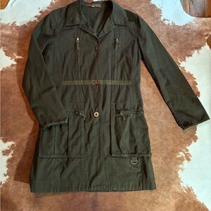 Johnny Was army green jacket size medium